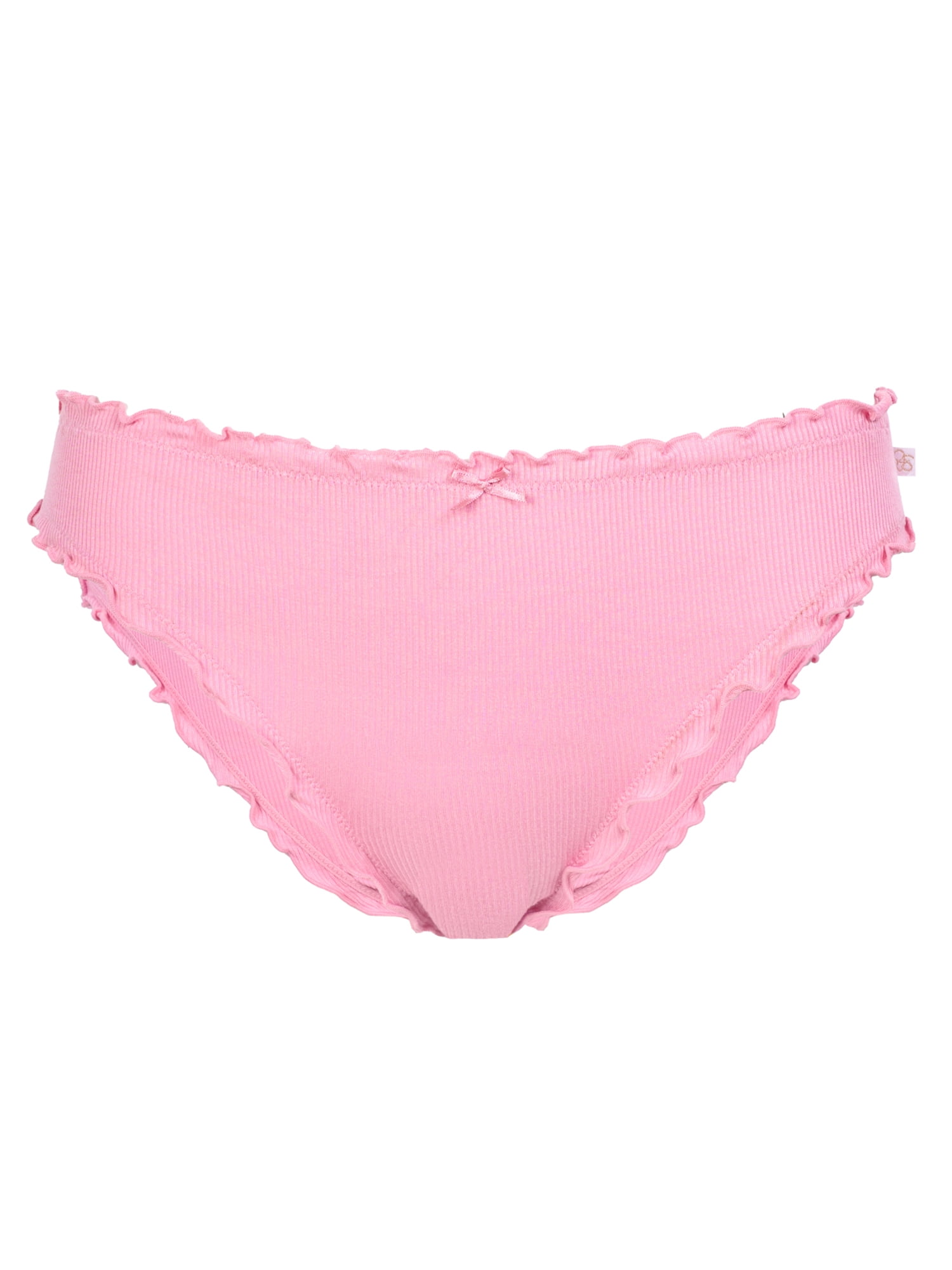 Jessica Simpson Women's Ruffled Rib Cheeky, 2-Pack, Size S-XXXL
