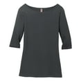thumbnail image 5 of Mafoose Women 3/4-Sleeve Tee Female T-Shirt Charcoal S, 5 of 6