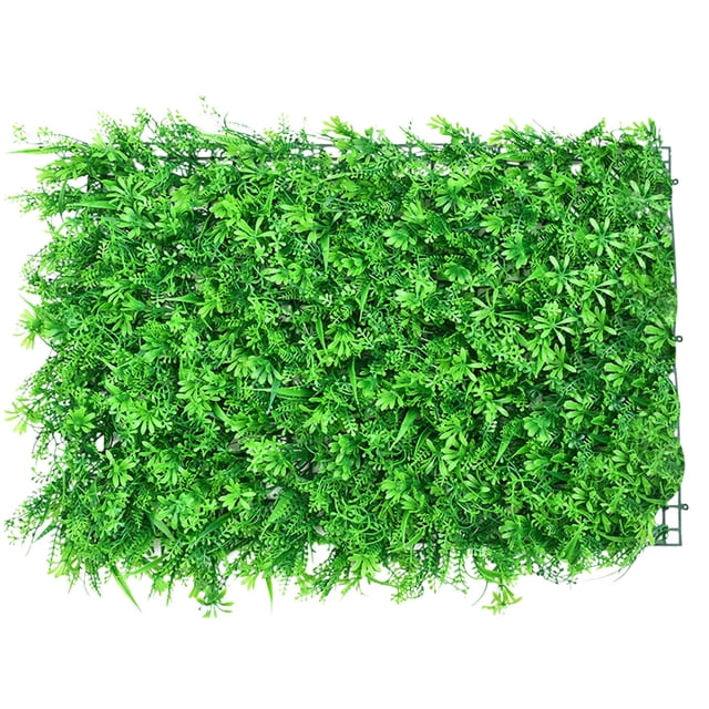Pompotops Green Plant Wall Simulation Plant Wall Decoration Living Room Interior Background Flower Wall Green Wall Hanging Plastic Fake LawnDoor Fence Fence Protection Clearance