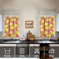 thumbnail image 4 of Kitchen Curtains 36 Inch Short - 3 Panel Set Lemon Print, Rod Pocket Window Curtains 100% Polyester, Cute Fruit Valance for Farmhouse, Cafe, Living Room, Bedroom, Easy Wash, 4 of 6