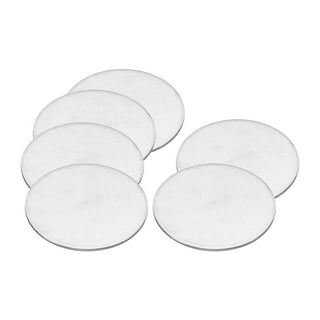 Uxcell 50mm Steel Disc, 10pcs Round Metal Stamping Blanks Tags Circle Metal  Strike Plate DIY for Magnetic, 2 in 