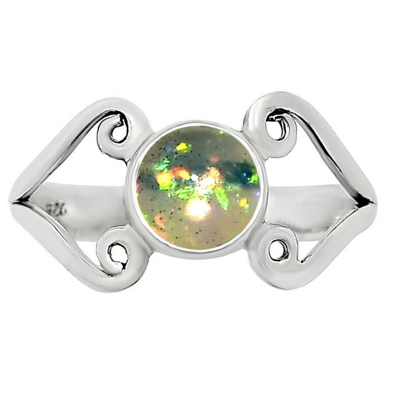 Natural Ethiopian Opal 925 Sterling Silver Ring s.7 Jewelry R-1574 SDR251766