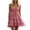 Pink&01, variant on Womens Dresses Boho Spaghetti Strap Deep V Neck Short Mini Dresses Vintage Western Cowgirls Sleeveless A Line Ruffle Tiered Flowy Cami Sundress Black XXXL