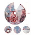 thumbnail image 7 of Pink Christmas Christmas Tree Skirt 48 Inches Large Christmas Skirt Tree, Farmhouse Xmas Tree Snowflake Tree Skirt Christmas Decorations for Fireplace Party Holidays Indoor Outdoor, 7 of 7