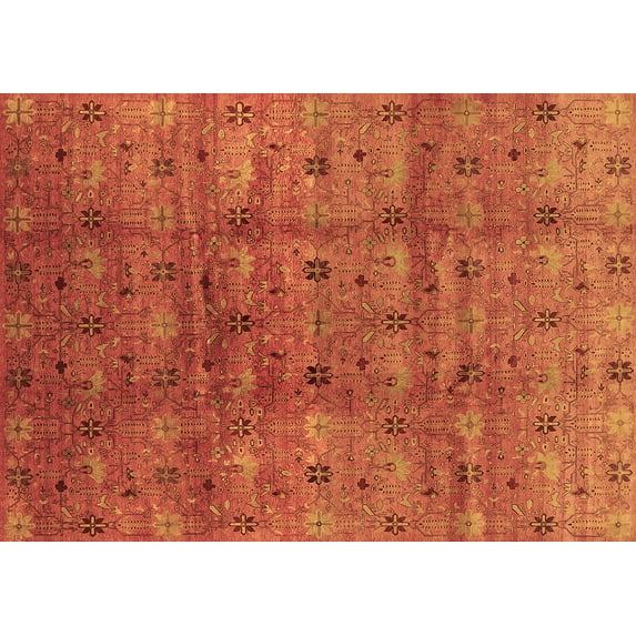 Ahgly Company Indoor Rectangle Oriental Brown Industrial Area Rugs, 2' x 5'