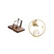 thumbnail image 5 of Dispensador De Pañuelos De Madera Y Organizador De Esculturas De Bolas De Cristal, Elegante Servilletero Con Soporte De Metal Para Decoración De Mesa De Comedor, Oficina Y Hogar., 5 of 8