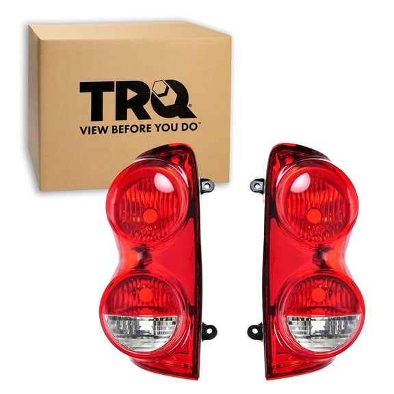 TRQ Rear Tail Lights Set Driver & Passenger Side Fits 2004 2005 2006 2007 2008 2009 Dodge Durango