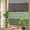 Green, variant on Rainbow Window Privacy Film, Brown Grey Static Cling Window Film PVC, Vintage Stripe Farmhouse Wood Grain Ombre No Glue UV Blocking Glass Covering, Removable Stained Glass Sticker 17.7''x39.3''