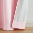 thumbnail image 6 of Your Zone Reversible Ruffle Blackout Curtain Panel, 1 Panel, Pink, 37" W x 63" L, 6 of 7