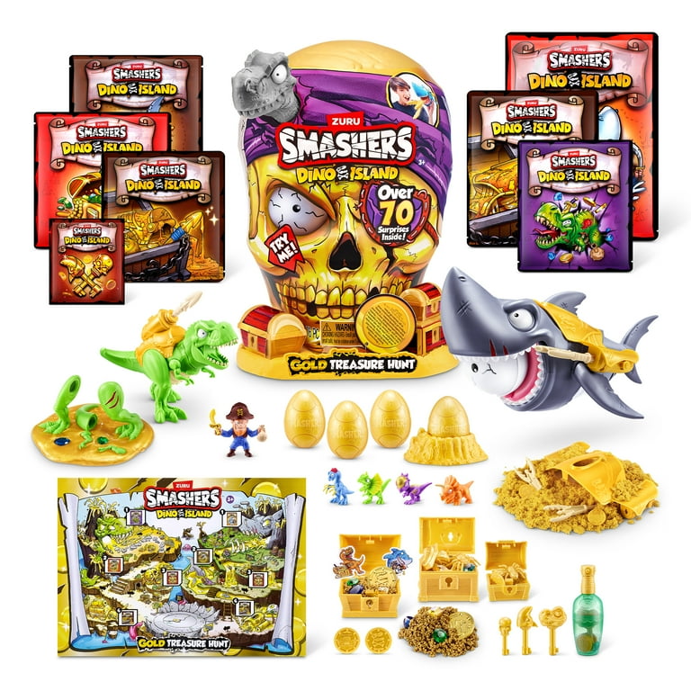 Smashers Dino Island Gold Treasure Hunt, Interactive Novelty
