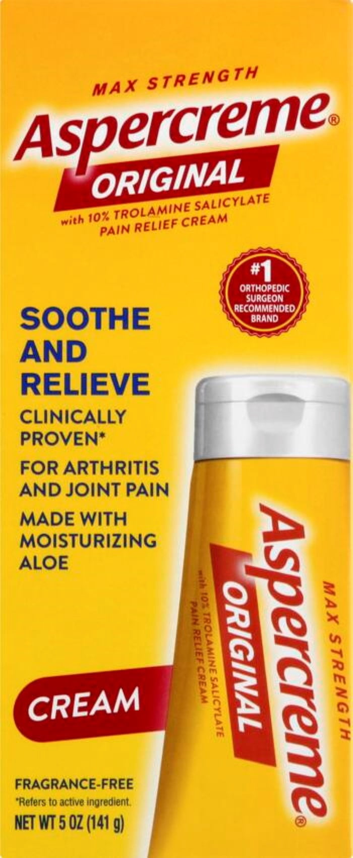 ASPERCREME Pain Relieving Creme 5 oz (Pack of 3)