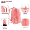 thumbnail image 2 of Mochila SwissGear MetroEdge Coral para portátil de 16 pulgadas, 2 of 6