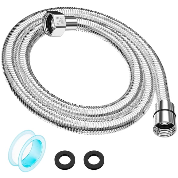 Manguera de ducha TEELLA de 150 cm de acero inoxidable G1/2, anti-torsión