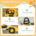 thumbnail image 6 of Kids Bike Ride On Excavator Pull Cart, Kids Digger Ride on Truck with Horn, Under Seat Storage, Sit and Scoot Pretend Play Toy Construction Car for Ages 18M+,Boys Bike, 6 of 7