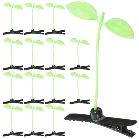 BESTONZON 40pcs Sprout Hair Clips Fun Hair Accessories For Adorable Plant Ornaments For All Ages For Diy Hairstyles And