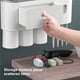 thumbnail image 4 of Soporte Multifunción Para Cepillos De Dientes Con Dispensador Automático De Pasta De Dientes Y Cajón De Almacenamiento Organizador De Baño Montado En La Pared Sin Perforaciones Advancent HA016596-00, 4 of 7