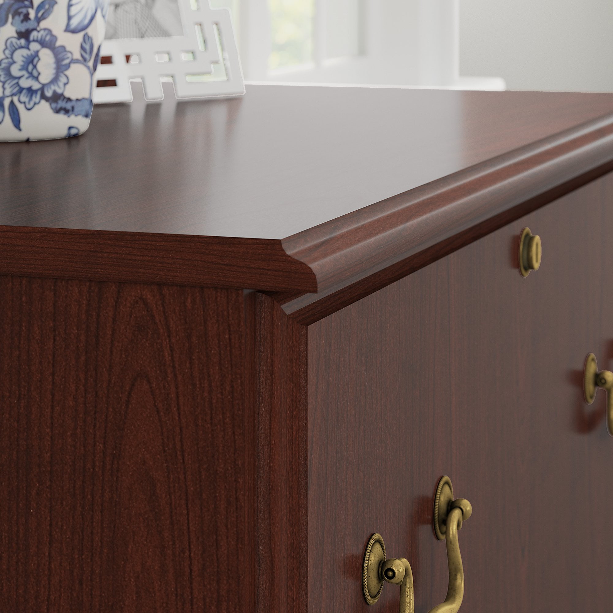 Bush Furniture Saratoga Lateral File Cabinet In Harvest Cherry Bush Furniture Saratoga Lateral File Cabinet In Harvest Cherry Com