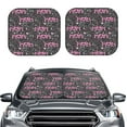 thumbnail image 2 of Qekee Lovely Mom Ever Foldable Car Sun Shade - 2-Pack, Car Windshield Sunshades, Foldable - Small, 2 of 7