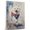 American Eskimo, variant on Bolognese Dog Playing Running Wall Stretched Canvas Size 8x12 – Bolognese Canvas Art for Dog Lovers, Running Canvas Wall Decor