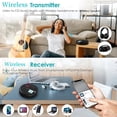thumbnail image 4 of AMERTEER [Lecteur CD Multifonction] Lecteur CD Multifonction Rechargeable / Lecteur USB Haut-Parleur Stéréo Double Lecteur MP3 Haut-Parleur Sans Fil Double, 4 of 5