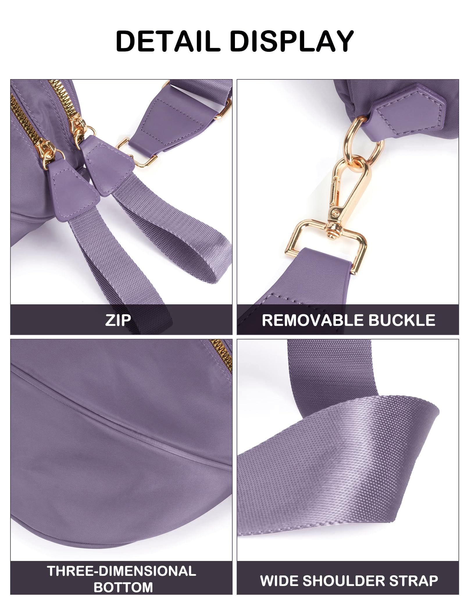 Pure Colour Crossbody Bag Bum Bag for Women,Spacious Wallets Purses Chest Belt Bum Bag,Oversized Bum Bag