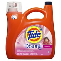 Tide Liquid Laundry Detergent with a Touch of Downy, April Fresh, 89 Loads 138 fl oz