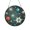 4in10cm, variant on Star Retro Mid Century Atomic Starry Vintage Stained Glass Sun Catcher, 4in10cm, Window Hanging Ornament Garden Patio Wall Door Home Decor Gift