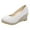 White, variant on ZTTD Fashion Women Summer Slip-On Comfortable Wedges Shoes Beach Round Toe Breathable Sandals Black