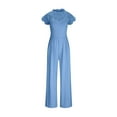 thumbnail image 3 of Strap Jumpsuit Women One Piece Romper Spring Summer Casual Style Solid Color Jumpsuit Female Playsuit Coverall, Summer Gifts for Women | CSEONE,Blue XL, 3 of 6