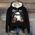 thumbnail image 4 of Boo Jee Hoodie 2025 Halloween Pumpkin Ghost Coffee Hoodies for Women Long Sleeve Graphic Sweatshirt Pullover Tops, 4 of 5