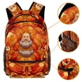 thumbnail image 3 of Lightweight Backpack Chinese God of Wealth School Bag Travel Laptop Daypack for Men Women Casual Rucksack, 3 of 6