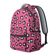thumbnail image 2 of Black and Pink Leopard Print Backpack for School, Cute School Bag with Adjustable Shoulder Straps and Padded Back, 15.3"x11"x7.1", 2 of 5