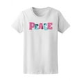 thumbnail image 2 of The Word Peace In Fun Colors T-Shirt Women -Image by Shutterstock, Female Large, 2 of 4