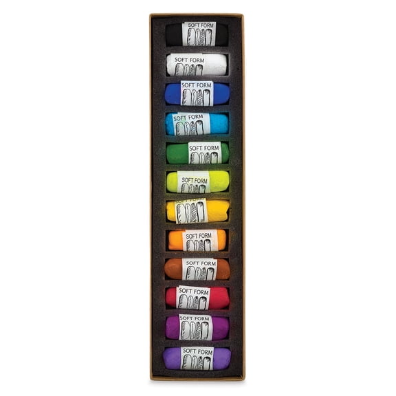 Townsend Artists' Soft Form Pastel - Intense Colors, Set of 12