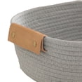 thumbnail image 7 of Cotton Rope Storage Basket Woven Decor Blanket Hamper with Handles Great for Living Room/Nursery/Laundry/Toys/Pillows/Throw/Towels/Gift -, 7 of 7