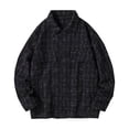 thumbnail image 1 of RXIRUCGD Men's Solid Color Design Button Pocket Long Sleeved Hooded Casual Jacket, Black, Size: 3XL, 1 of 8
