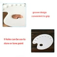thumbnail image 3 of SagaSave 1/2/5 Pcs Palette Paint Tray 9 Holes Art Painting Color Mixing Plate Painters Crafts Plastic White, 3 of 7