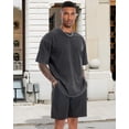 thumbnail image 3 of Camiseta Adorejoy Oversize Vintage Lavada para Hombre - Negra, 3 of 8