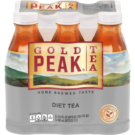 - (2 Pack) Gold Peak Diet Iced Tea, 16.9 Fl Oz, 6 Count