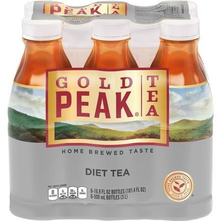 (2 Pack) Gold Peak Diet Iced Tea, 16.9 Fl Oz, 6