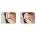 thumbnail image 2 of Stainless Steel Ear Picks, 6 Pcs, Dark Green with Leather Caseinnovative Spring Earwax Cleaner Tool Set, 6Pcs 360°Spiral Design Earwax Removal Tools, Ear Wax Removal Kit Ear Cleani Makeup Organizers, 2 of 8
