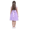 thumbnail image 5 of Eandarui Girls Toddler Kids Flower Chiffon Pleated Bridesmaid Wedding Pageant Party Dress Lavender 4, 5 of 6