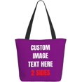 thumbnail image 3 of Custom Tote Bag With Logo Photo, Custom Bag, Personalized Shopping Bags Reusable Grocery Bags Bulk For Work Travel Gifts, 3 of 8