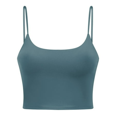 

Women s Racerback Sports Bra Spaghetti Strap Pullover Sports Bra For Sports Daily Life XL Bean Green