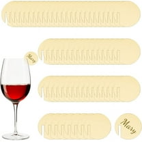 90Pcs Acrylic Circle Drink Tags 40mm Golden Wine Glass Disc Blank Party Drink Tag Circles Drinking Tags Acrylic Drink Label for Wedding Party Wine Glass Decoration