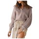 thumbnail image 1 of Gibobby Suéter cuello v, suéter de punto, suéter de otoño a la moda 2023(Caqui,G), 1 of 5