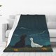 thumbnail image 1 of Balery Farm Dog Duck Moonlight Manta de Felpa Suave y Acogedora – Cobija de Franela Aterciopelada para Cama, Lavable y Cálida para Sofá, Mascotas, Transpirable-60"x50", 1 of 7