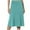 Sky Blue, variant on Women's A-Line Elastic High Waist Flare Work Midi Knee Length Stretchy Skirt Womens Spring/Summer Pull On High Waist Office Knee Length Pencil Skirts