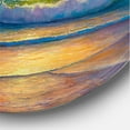 thumbnail image 3 of Designart - Romantic Beach During Warm Sunset - Nautical & Coastal Metal Circle Wall Art, 3 of 5