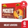 thumbnail image 1 of McCain® Pizza Pockets® Meat Lovers Pizza Pockets, 6 pack, Made in Canada from domestic and imported ingredients, 6 x 100g, 1 of 9